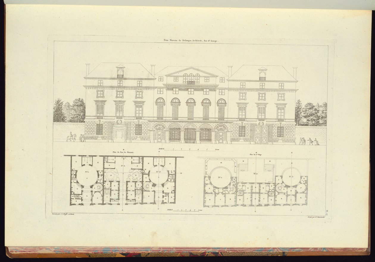 Gebonden prent (Frankrijk) door Charles Nicolas Ransonnette