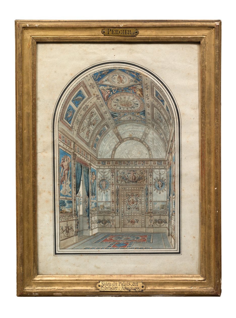 Kamer in de Casa del Labrador, Koninklijk Paleis van Aranjuez door Charles Percier