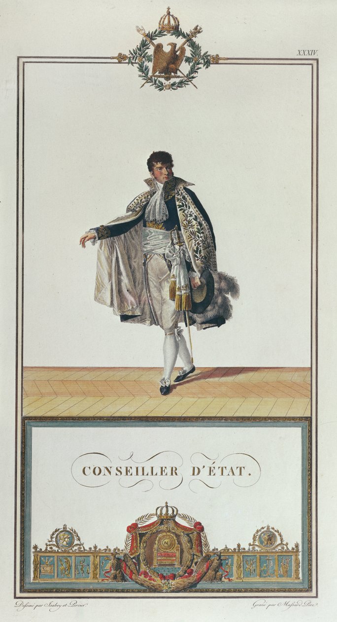 Uniform van de Raadslid voor de Kroning van Napoleon, 1804 door Charles Percier