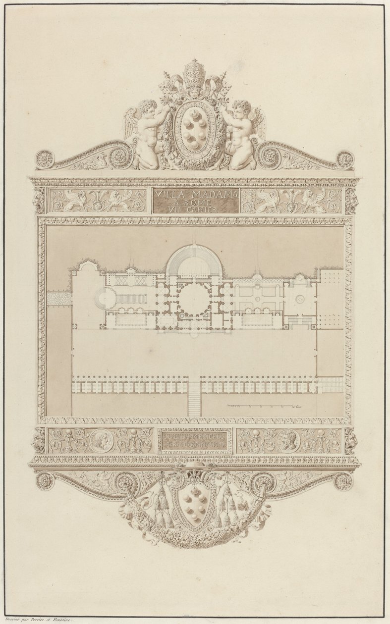 Villa Madama in Rome door Charles Percier and Pierre François Léonard Fontaine