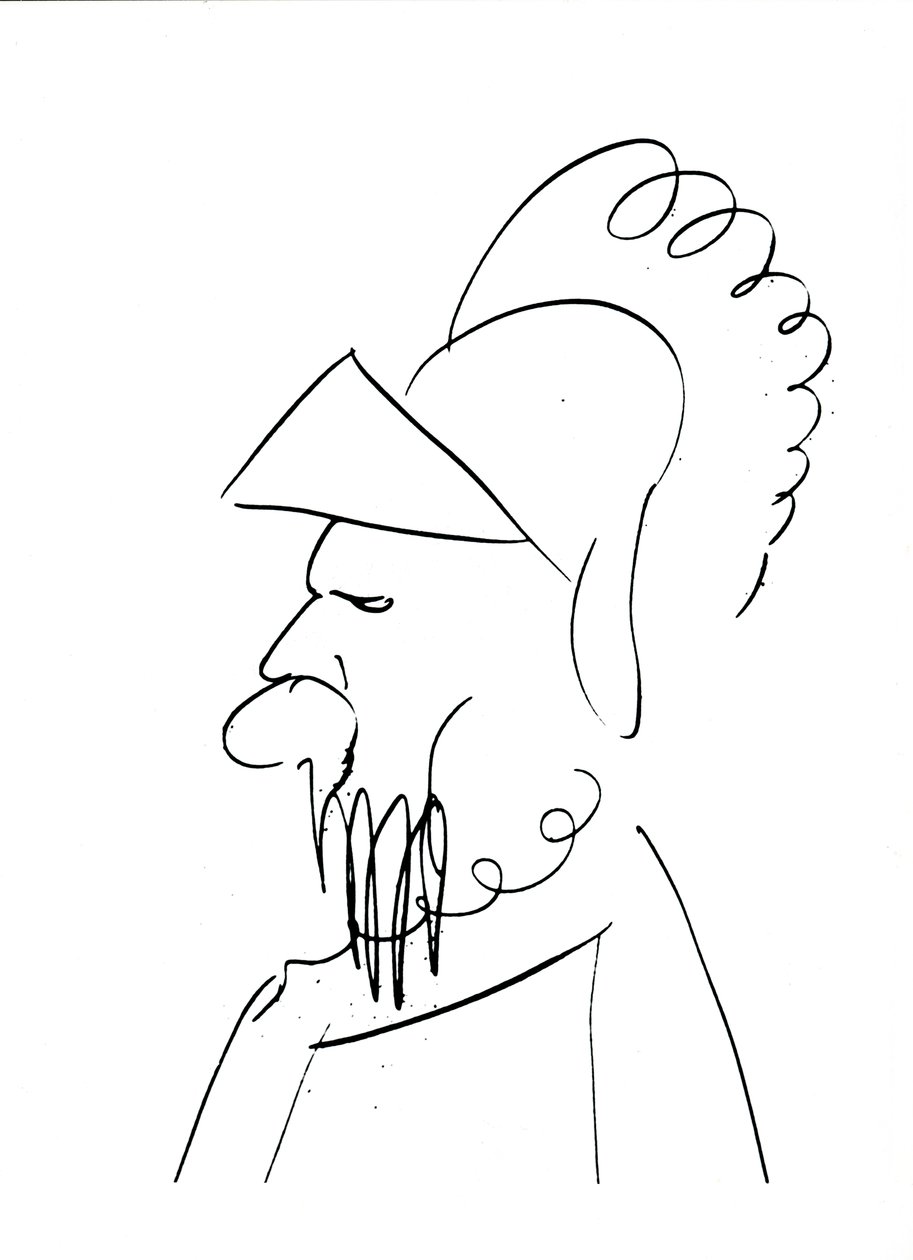 Man met een helm door Charles Pierre Baudelaire