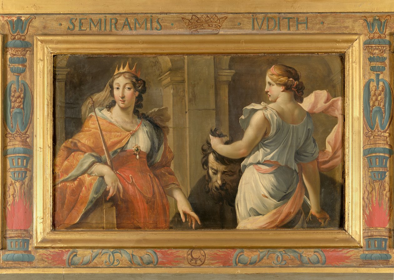 Semiramis en Judith door Charles Poerson