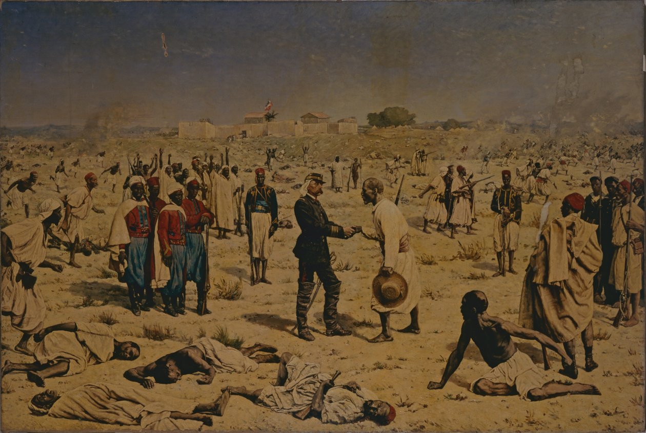 De levering van Medina aan Senegal op 18 juli 1857 door Charles Porion