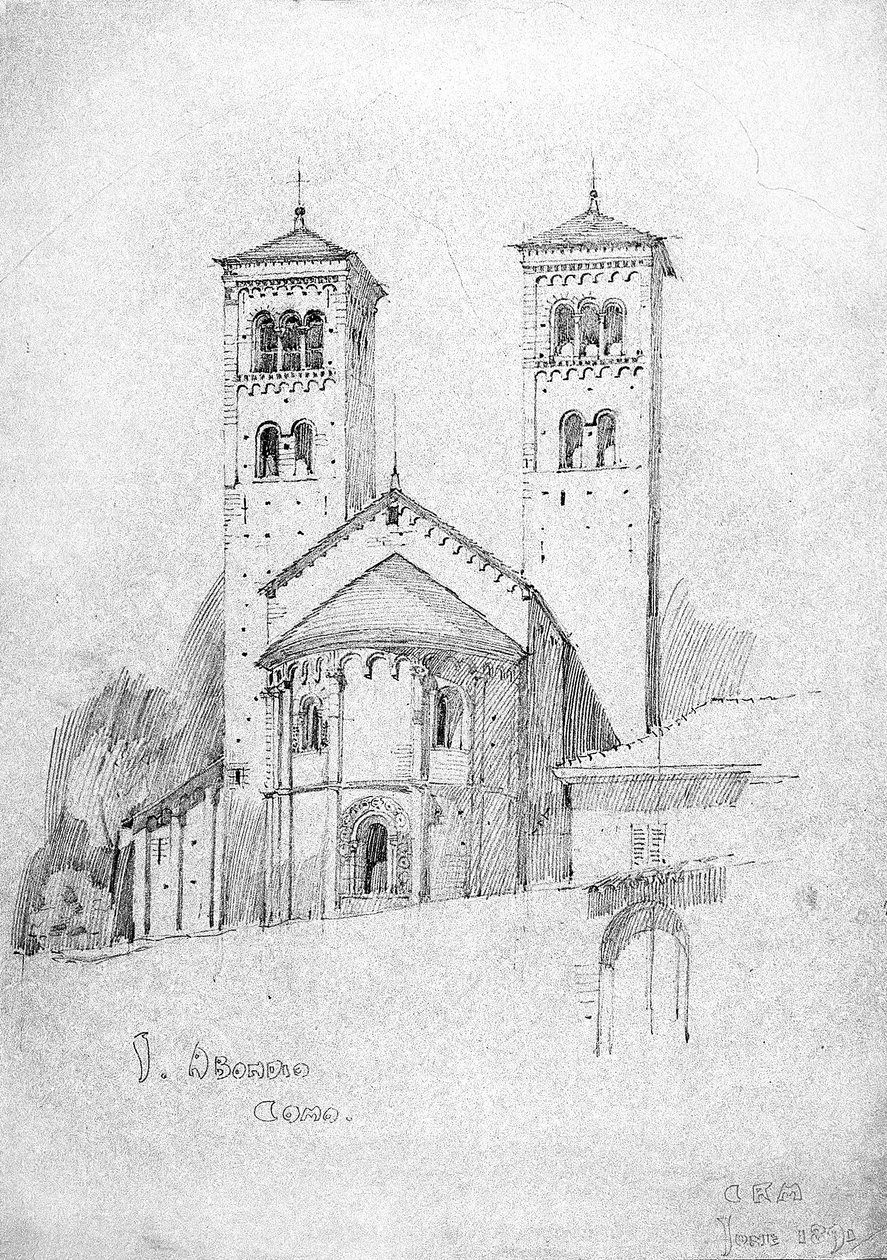 S. Abondio, Como, 1891 door Charles Rennie Mackintosh