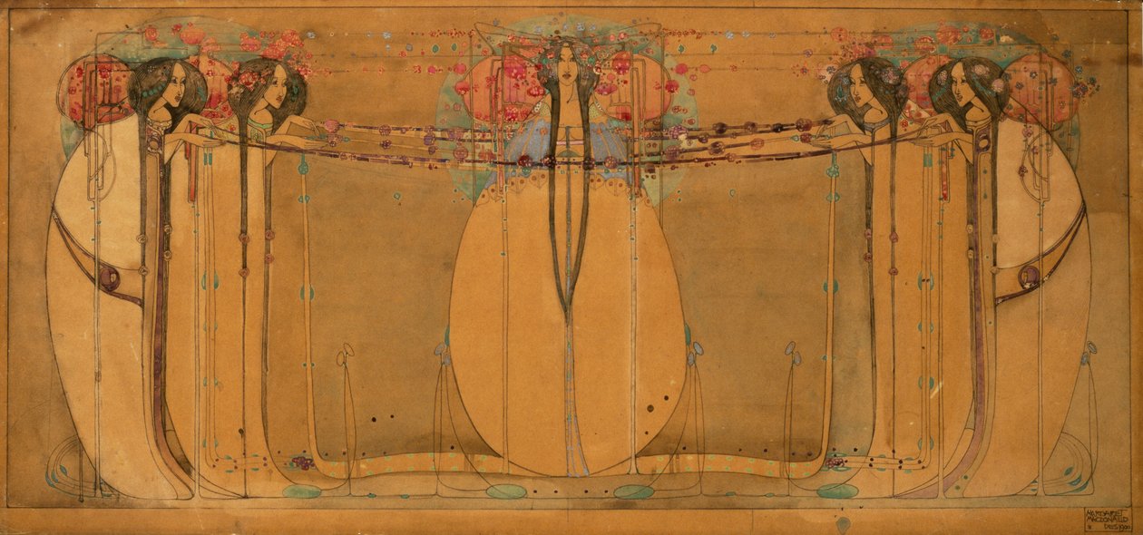 De Meikoningin door Charles Rennie Mackintosh