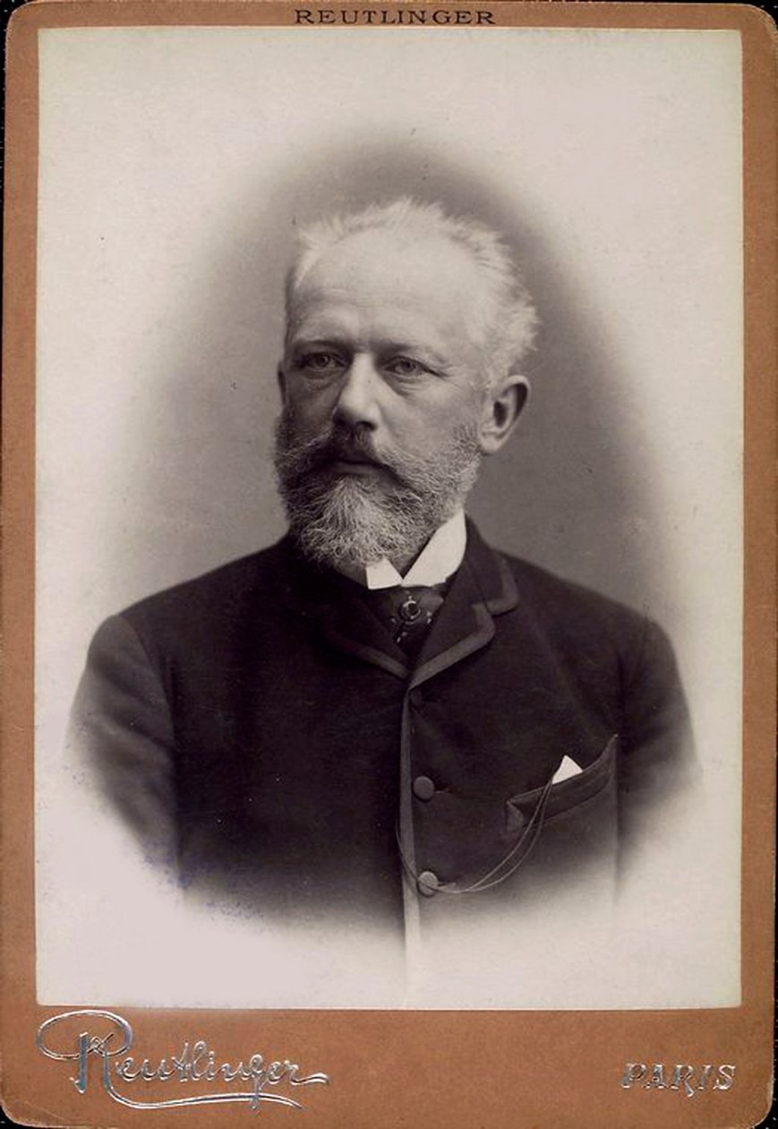 Peter Iljitsj Tsjaikovski, Russische componist, eind 19e eeuw door Charles Reutlinger
