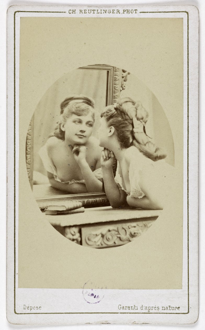 Portret van de actrice Henriette Victoire Drouard (1851-1923). door Charles Reutlinger