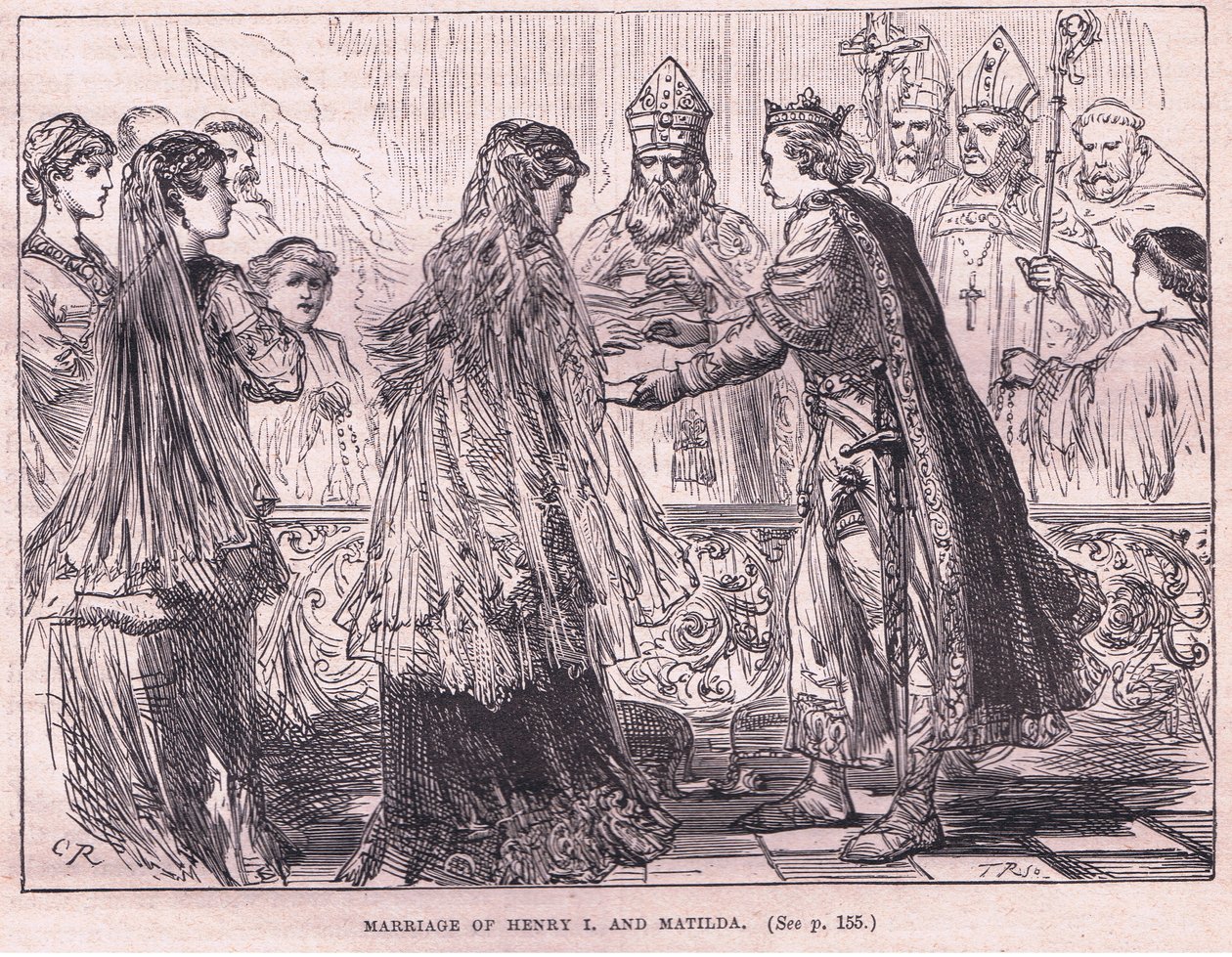 Huwelijk van Hendrik I en Mathilde AD 1102 door Charles Ricketts