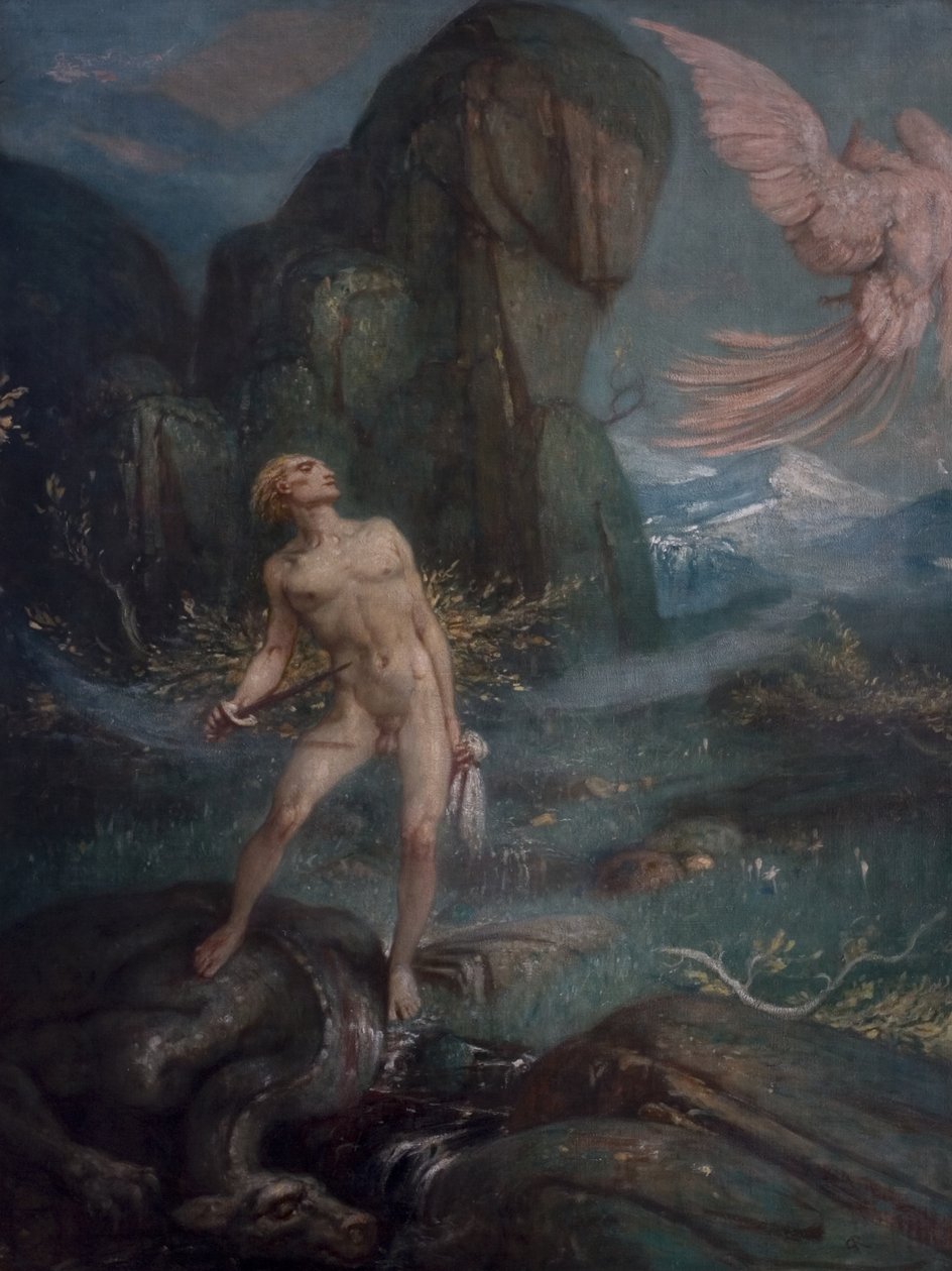 Siegfried en de magische vogel, c.1930 door Charles Ricketts