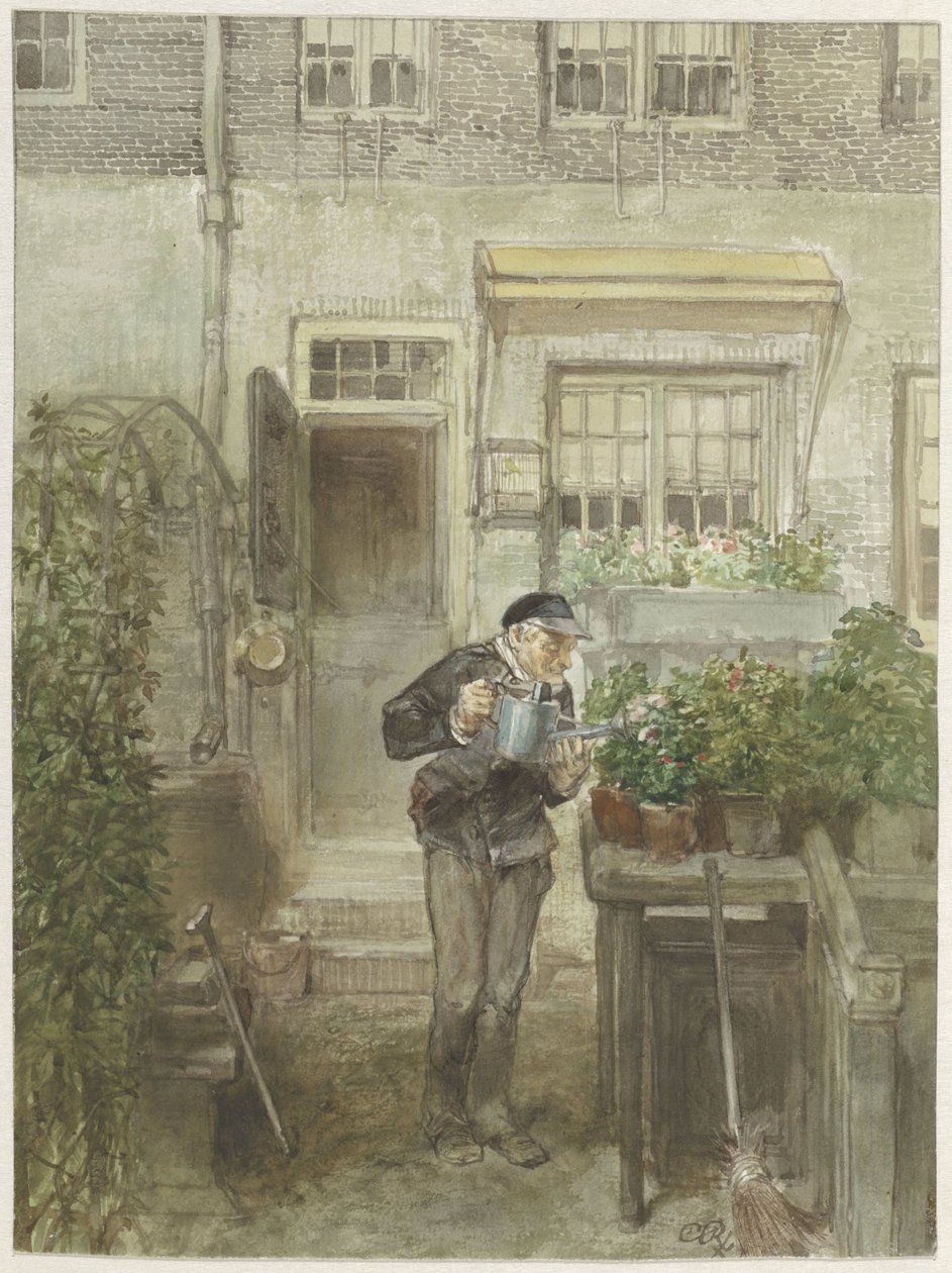 De bloemenliefhebber door Charles Rochussen