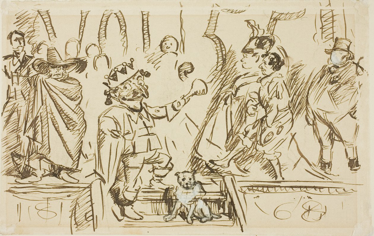 Studie voor Titelpagina, uit Punch, Volume 55 door Charles Samuel Keene