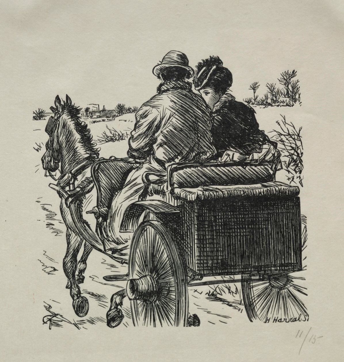 De Jas met een Bontvoering, 1869 door Charles Samuel Keene