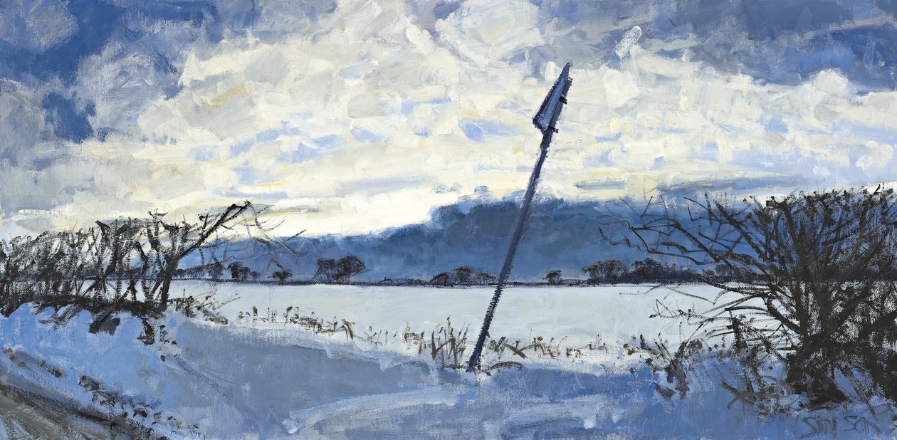 Decembermiddag, 2011 (olieverf op doek) door Charles Simpson