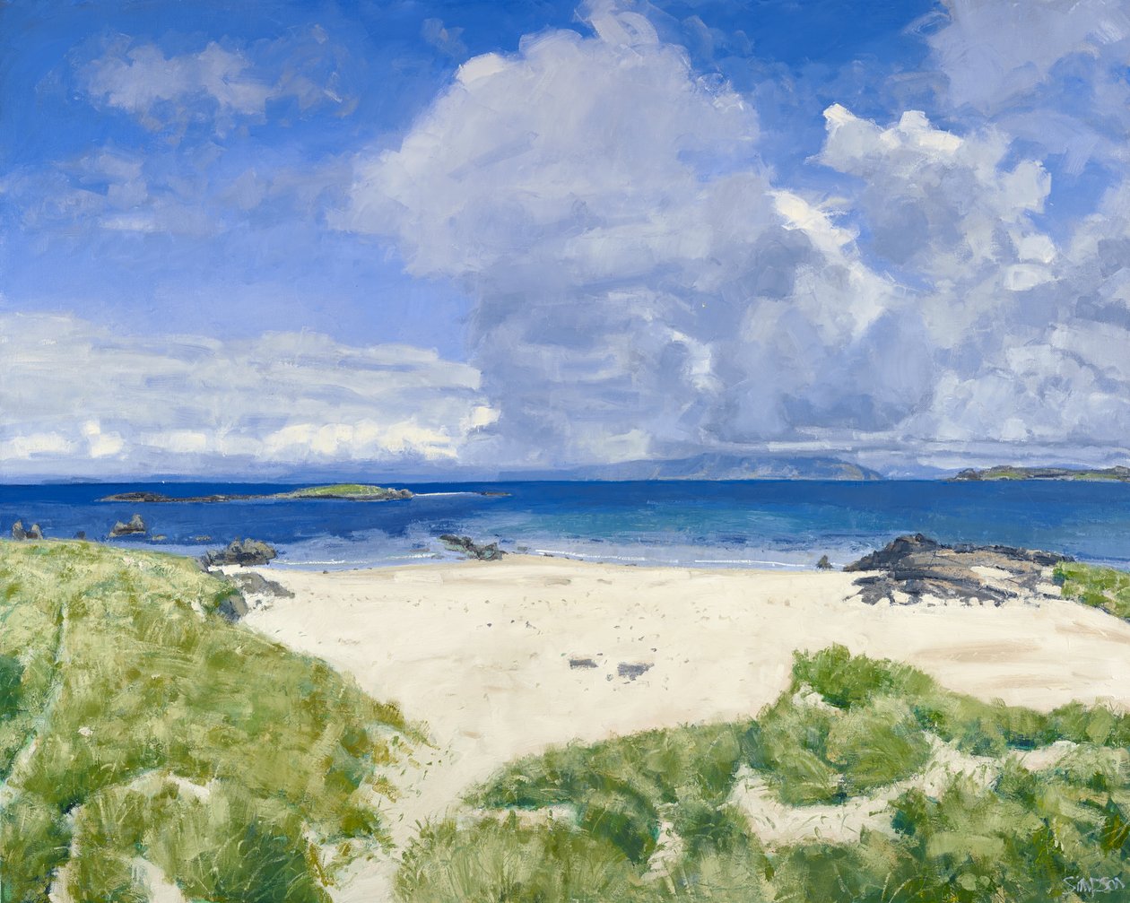 Iona North End, 2015 (olieverf op doek) door Charles Simpson