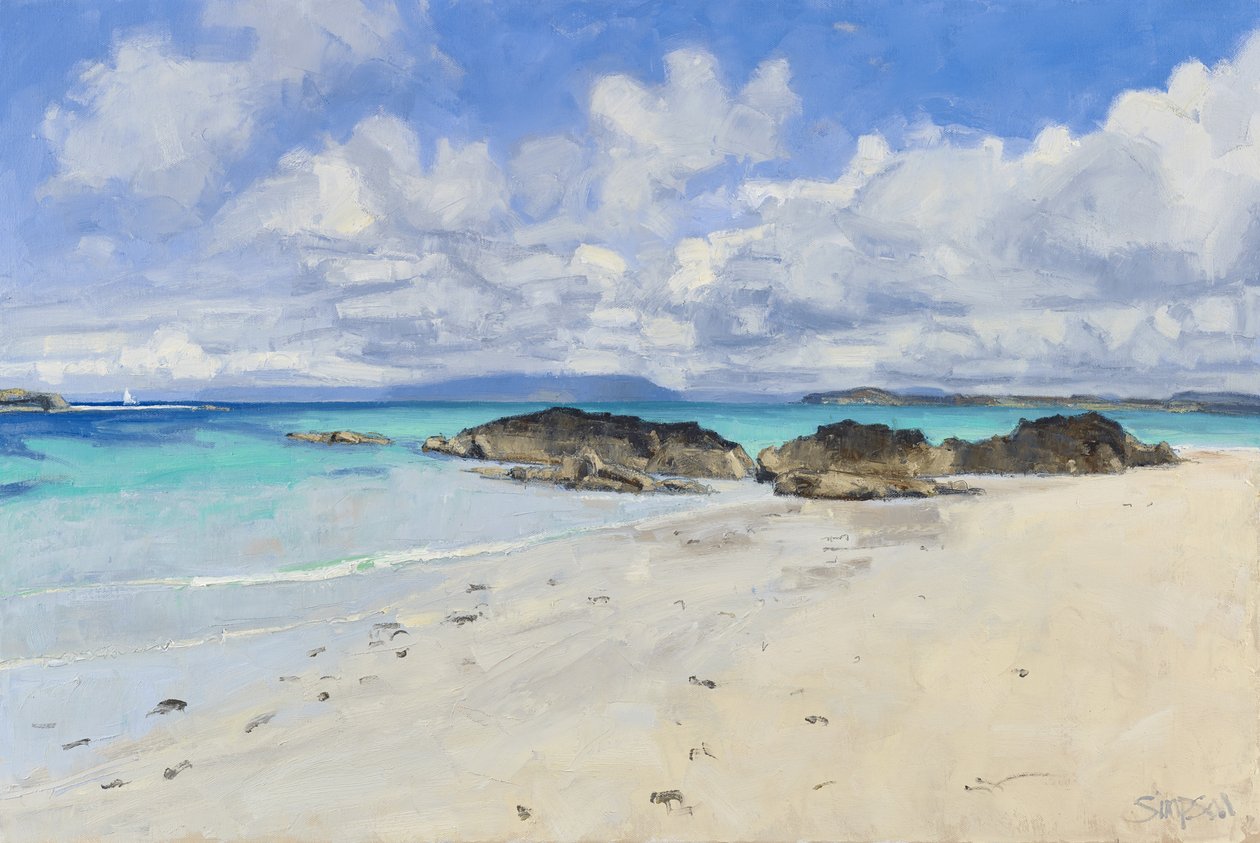 Iona Summer (De vinger), 2015 (olieverf op doek) door Charles Simpson