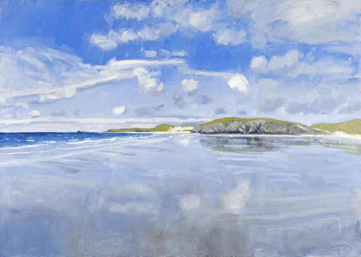 Noordwesten (Balnakeil), 2011 (olieverf op doek) door Charles Simpson