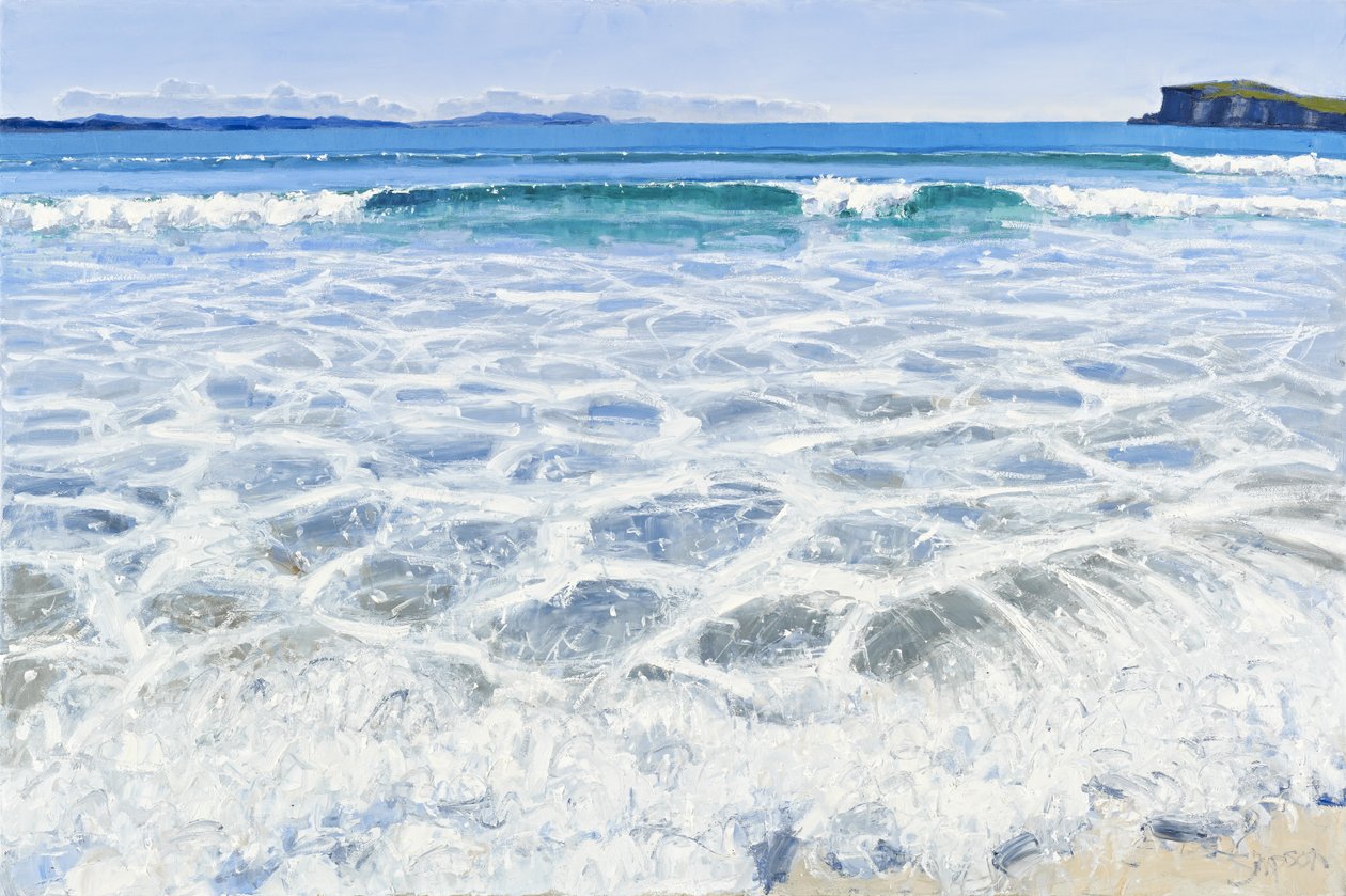 Oldshoremore Sea, 2010 (olieverf op doek) door Charles Simpson