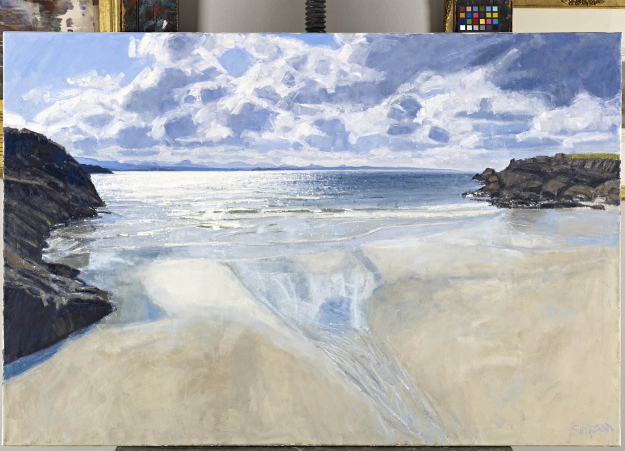 Zuiden, Achiltibuie ver weg, 2011 (olieverf op doek) door Charles Simpson