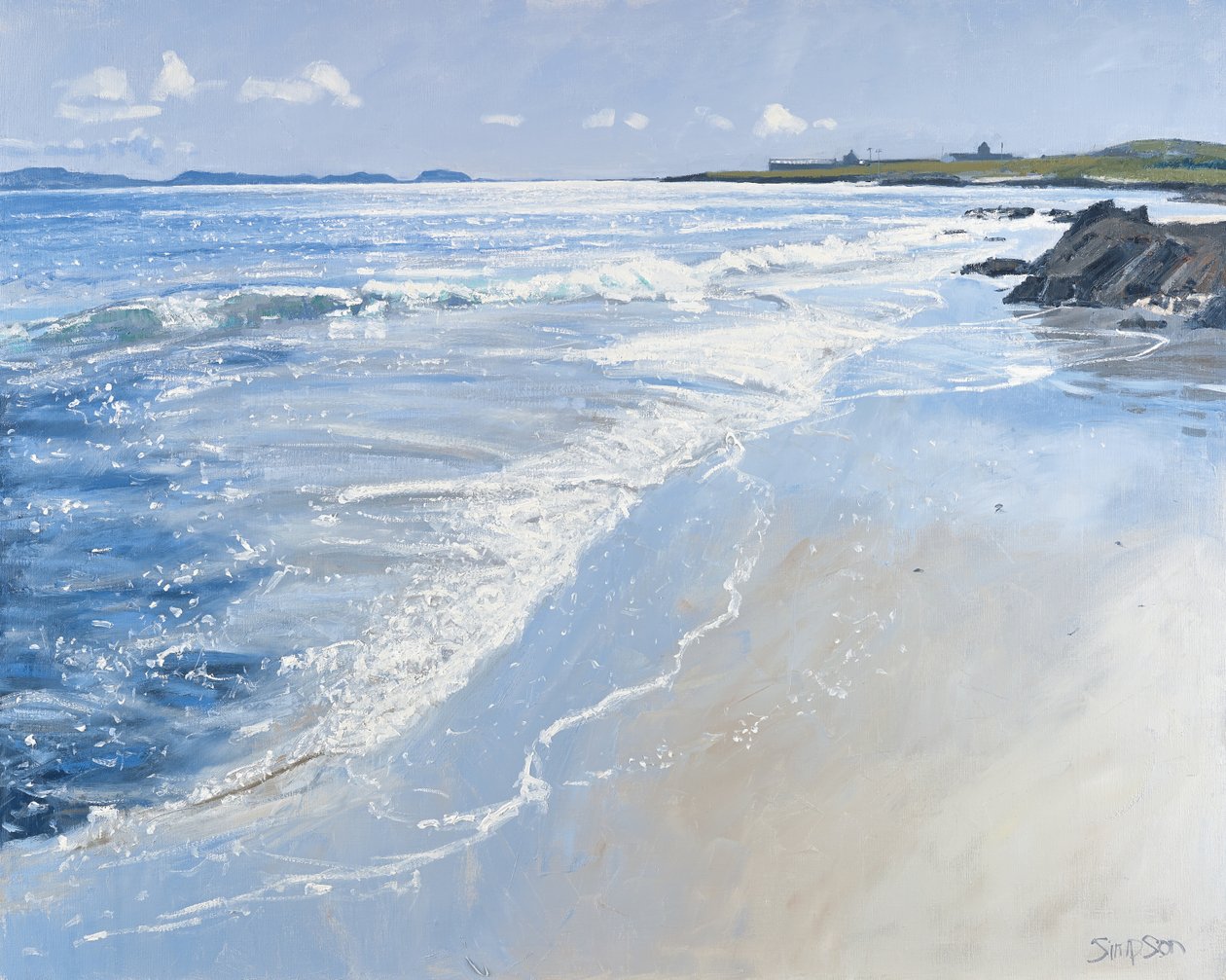 Zuiden, Iona Abbey, 2013 (olieverf op doek) door Charles Simpson