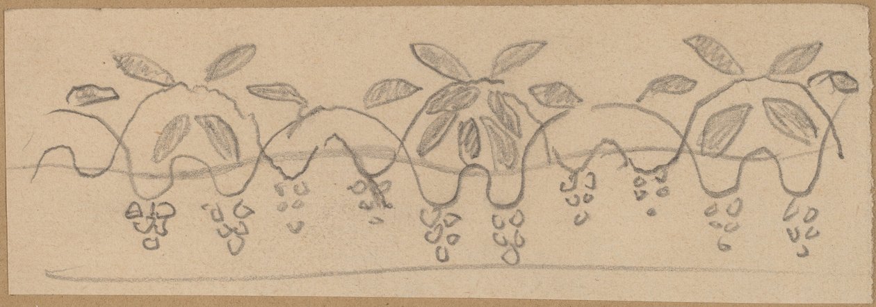 Studie voor een randontwerp door Charles Sprague Pearce