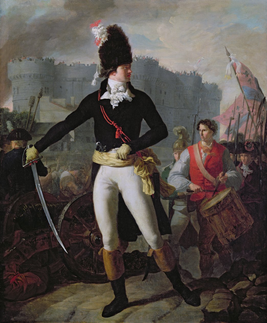 Een winnaar van de Bastille door Charles Thevenin