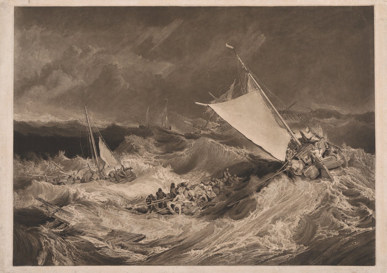 Een scheepswrak door Charles Turner