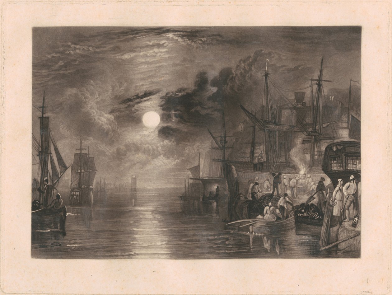 Schilden aan de rivier de Tyne door Charles Turner