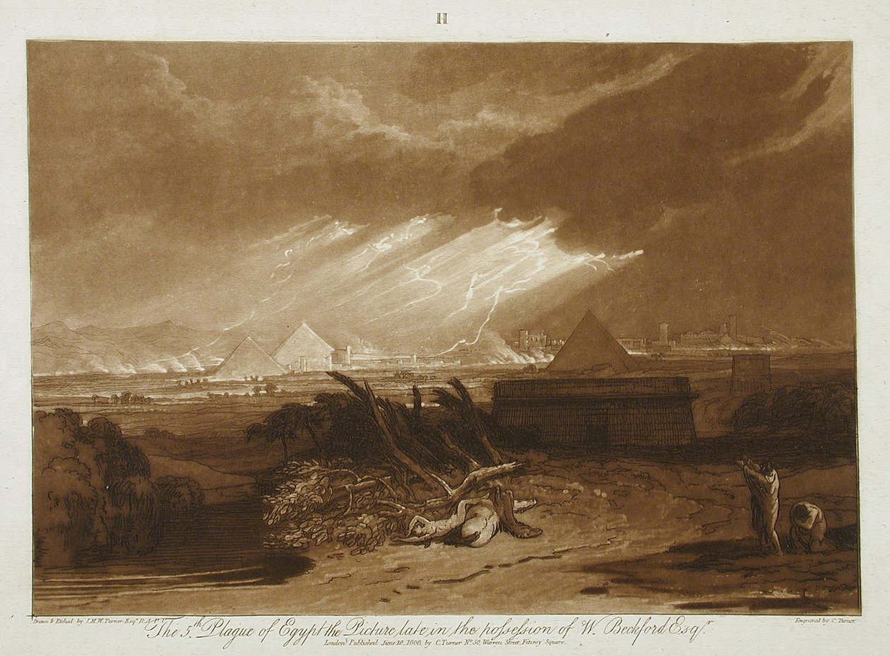 De vijfde plaag van Egypte door Charles Turner