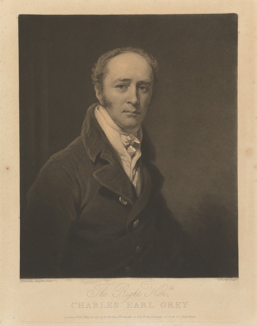 De zeer geachte Charles, graaf van Grey door Charles Turner
