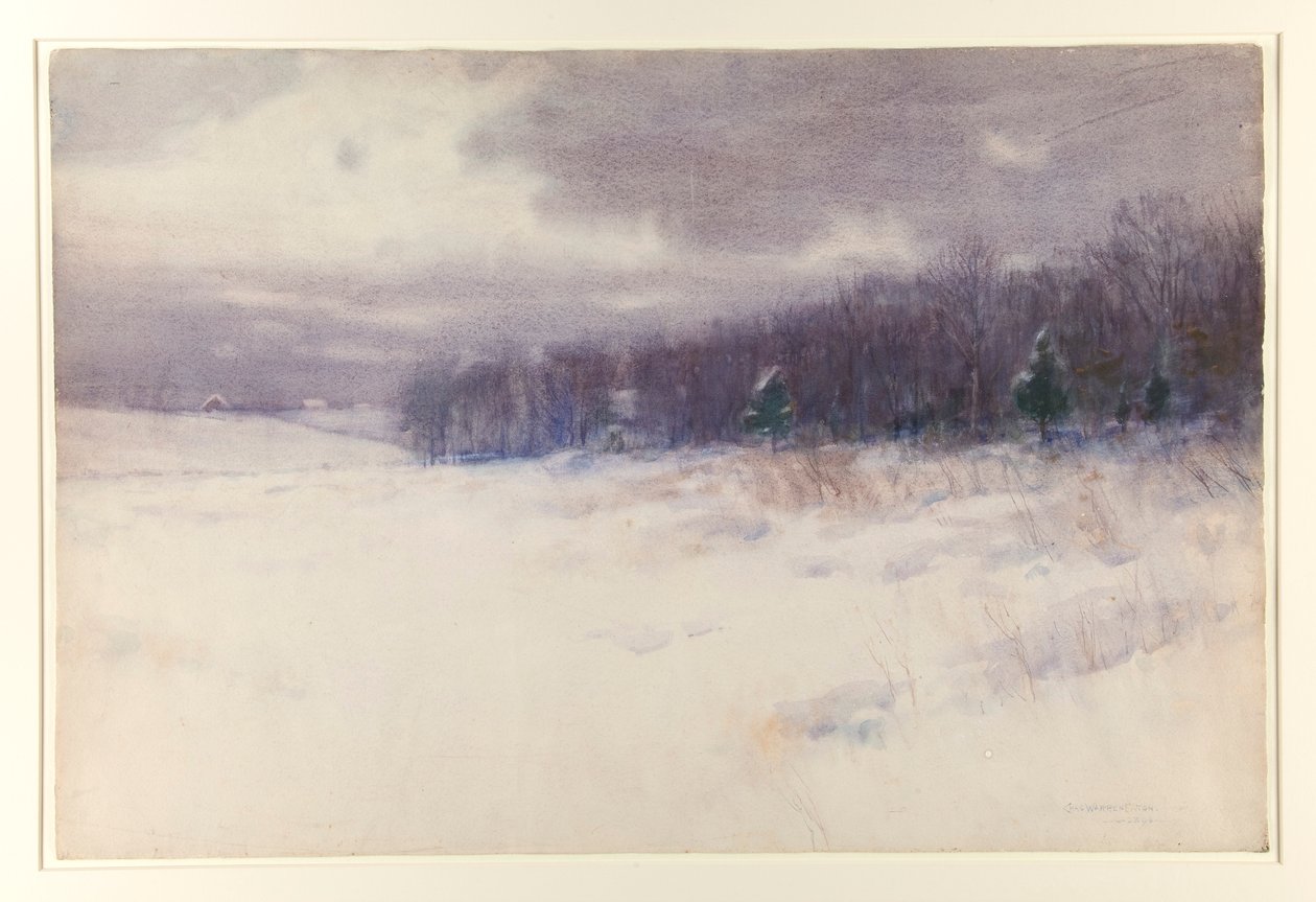 Zonder titel [Winterlandschap - New Jersey] door Charles Warren Eaton