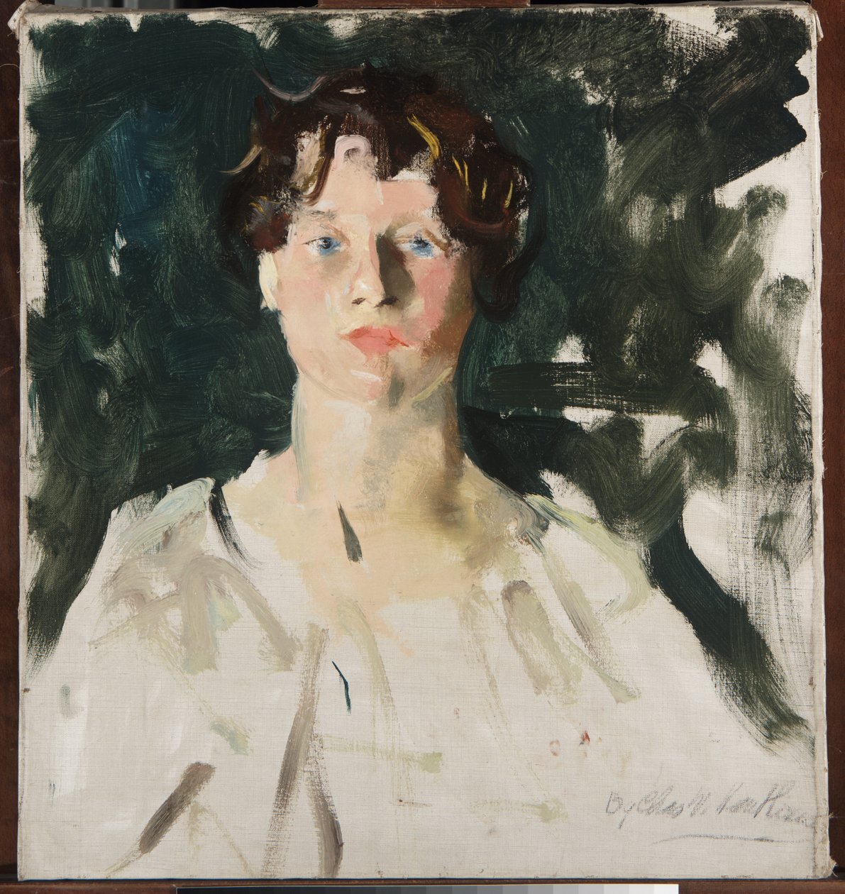 Portret van een vrouw door Charles Webster Hawthorne