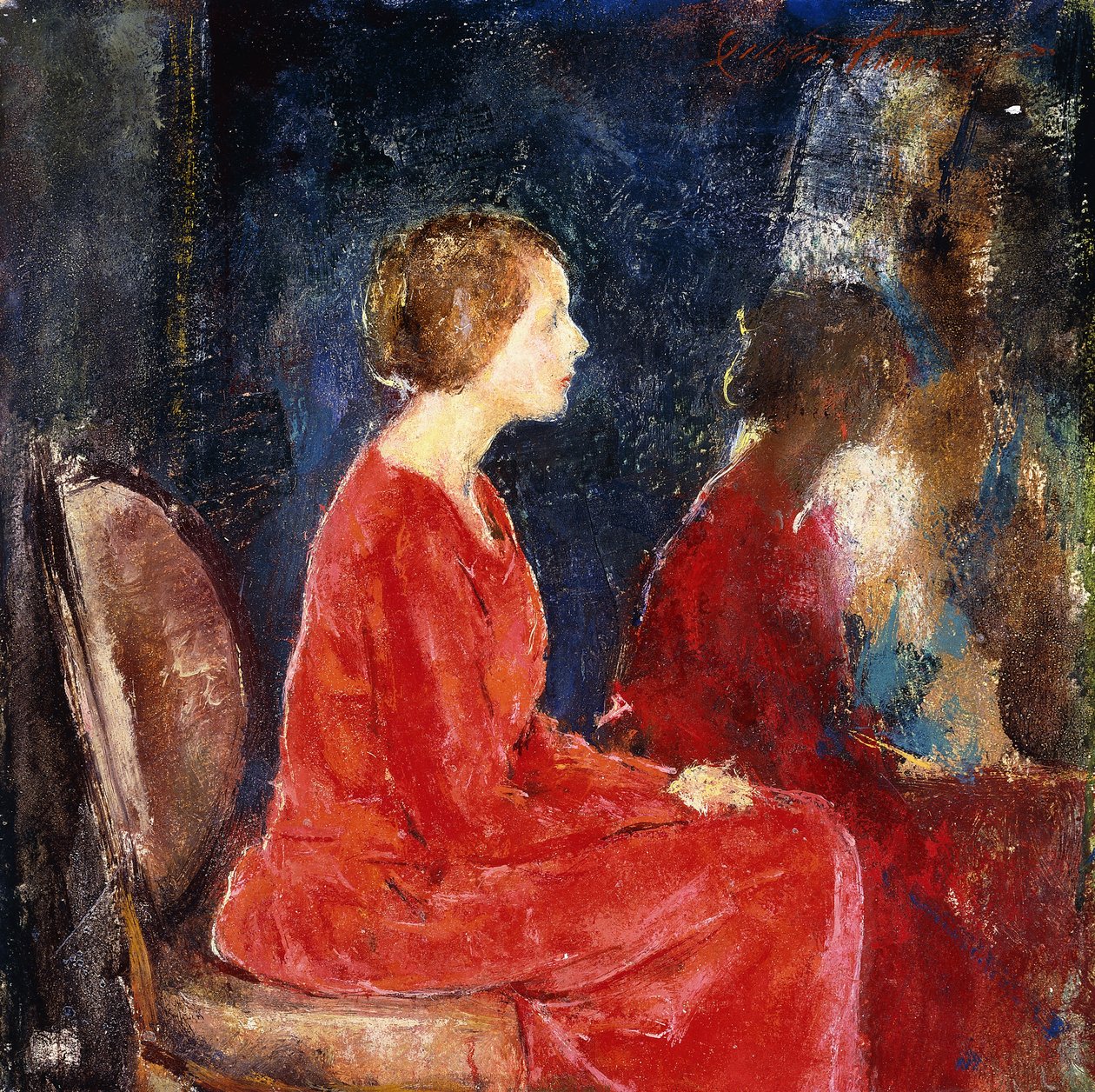 De Rode Jurk door Charles Webster Hawthorne