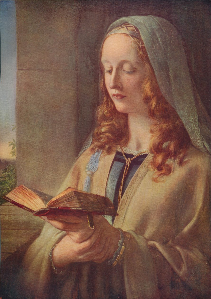 Maiden Meditation, 1847, ca. 1915 door Charles West Cope