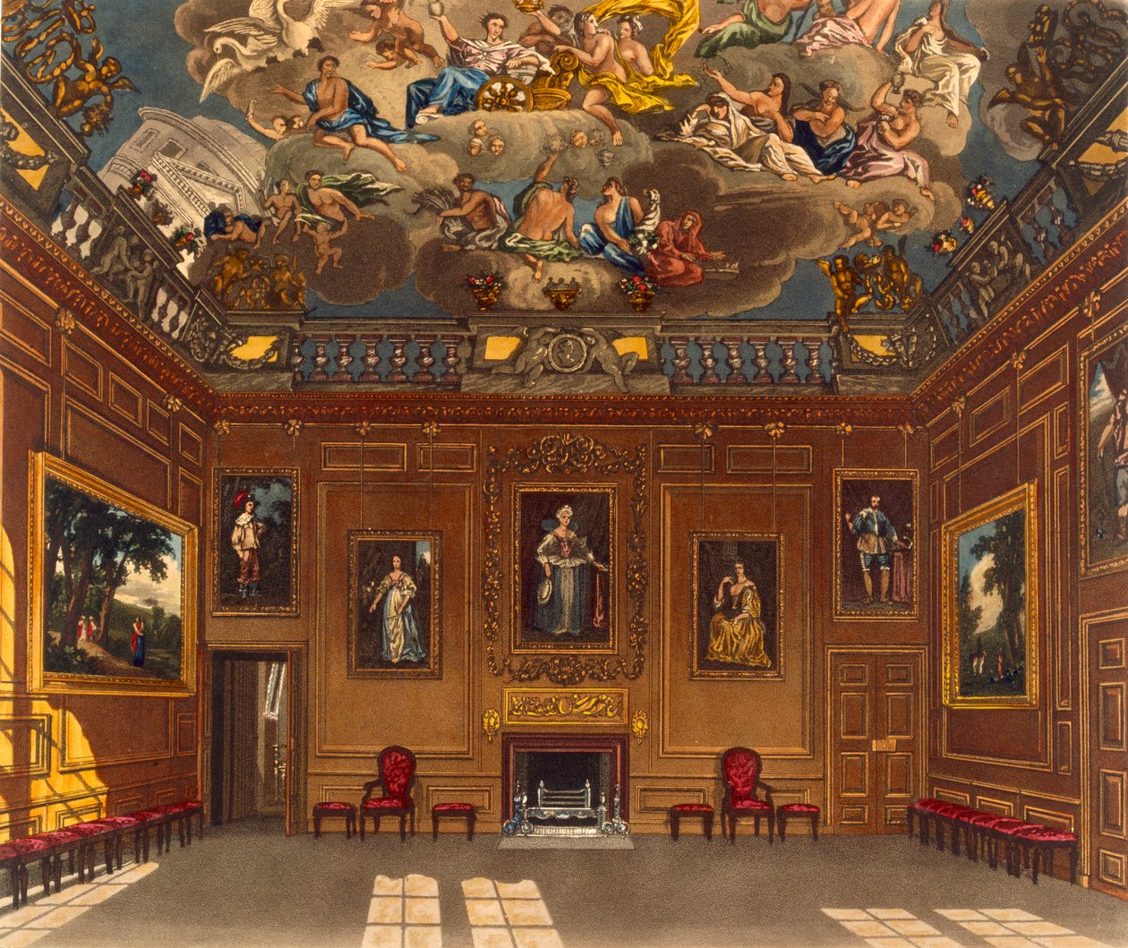 De Ontvangstkamer van de Koningin, Windsor Castle, uit 