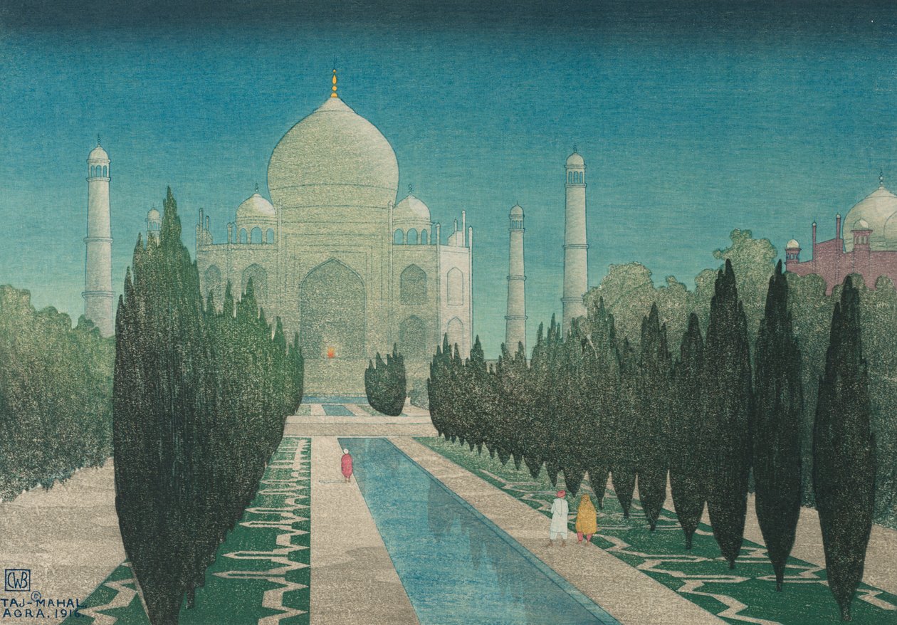 Taj Mahal, Agra door Charles William Bartlett