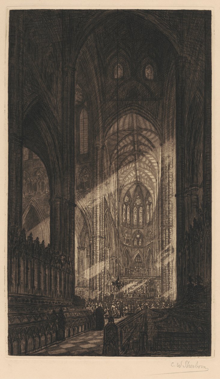 Westminster Abbey door Charles William Sherborn