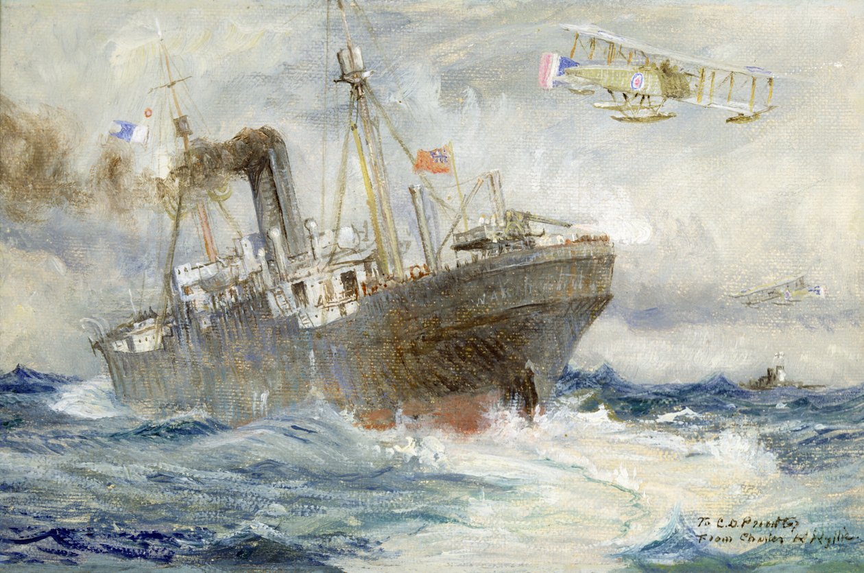 De vijand aanvallen door Charles William Wyllie