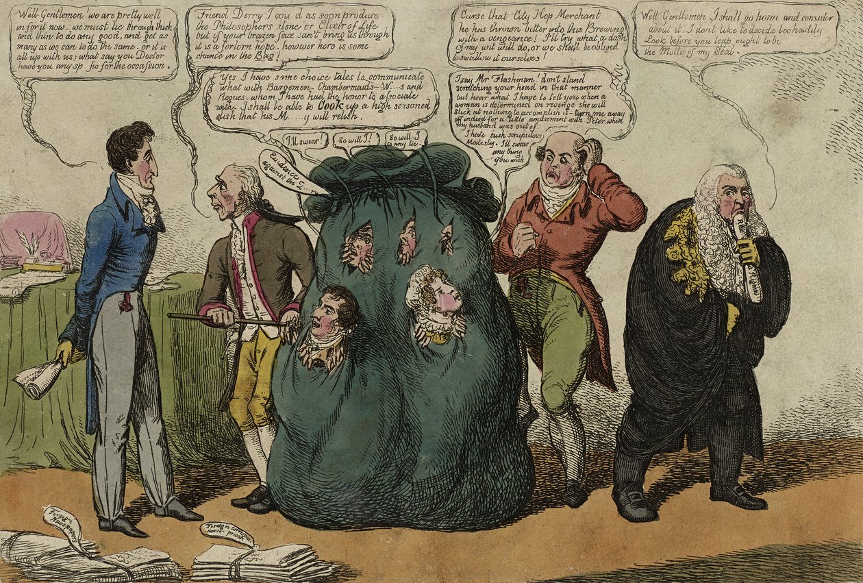Een blik in de groene tas - nu in beide huizen van het parlement door Charles Williams