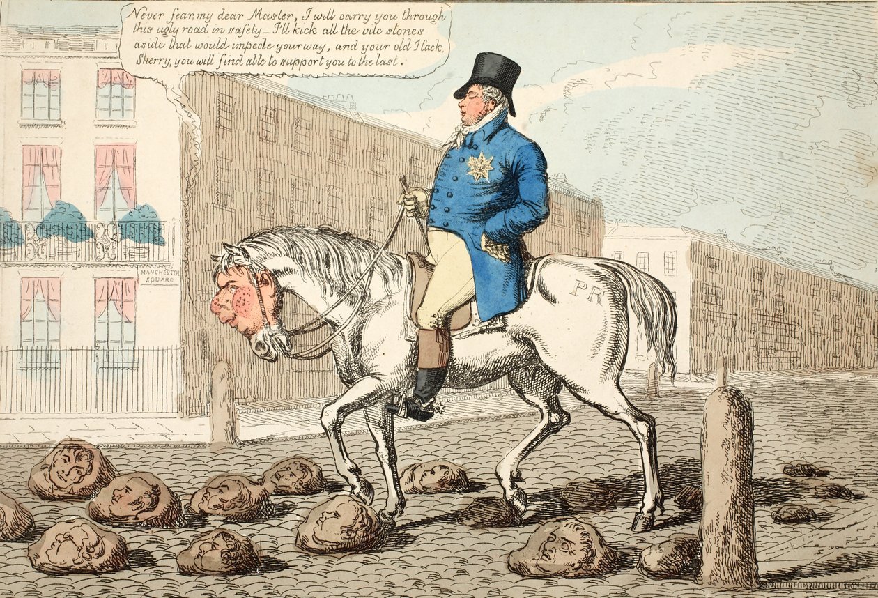Het paard van de regent, uitgegeven 1812 door Charles Williams