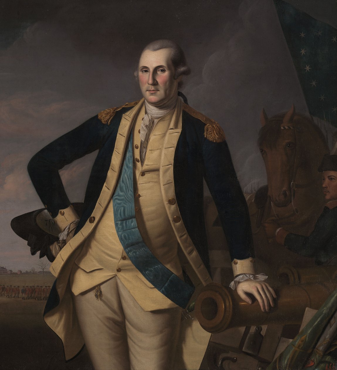 George Washington bij de Slag om Princeton, c.1779 door Charles Willson (and workshop) Peale