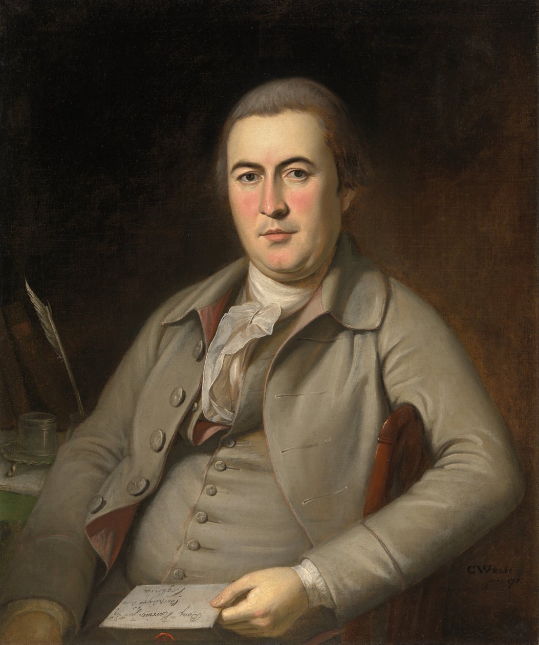 Benjamin Harrison, Jr. door Charles Willson Peale