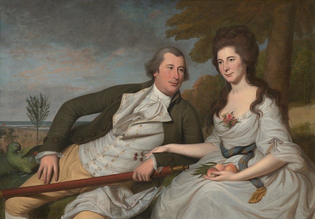 Benjamin en Eleanor Ridgely Laming door Charles Willson Peale