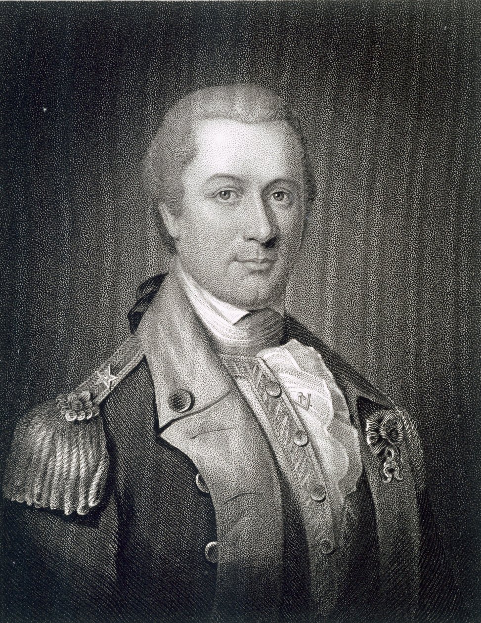 Generaal Otho Holland Williams (1749-94) gegraveerd door James Barton Longacre (1794-1869) door Charles Willson Peale