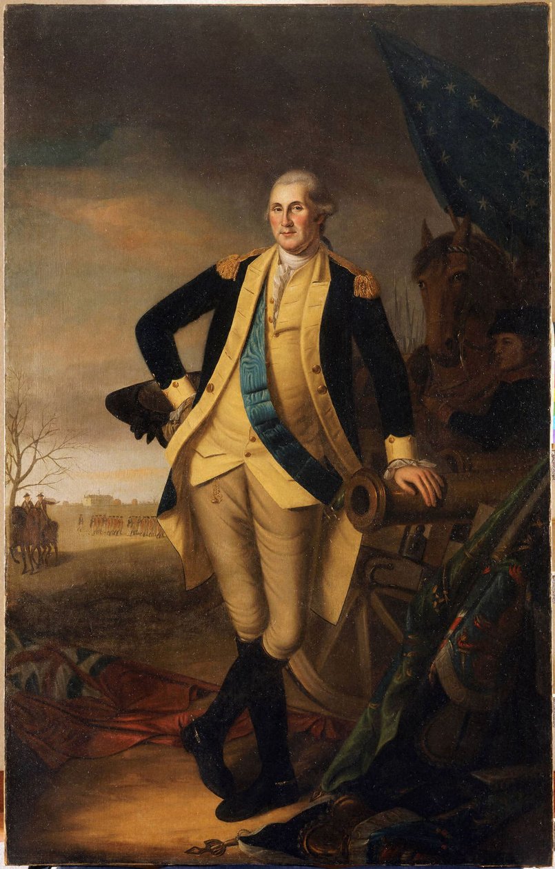 George Washington na de Slag bij Princeton door Charles Willson Peale