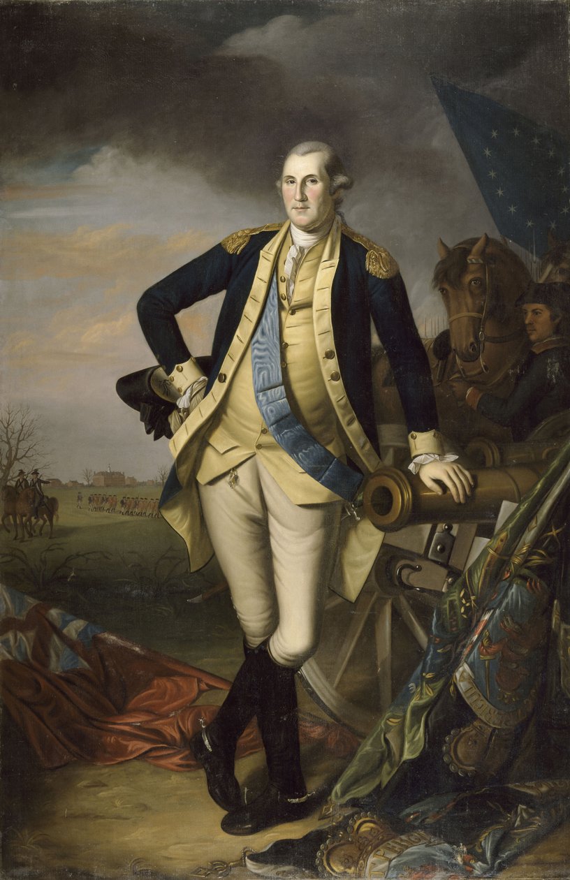 George Washington na de Slag bij Princeton op 3 januari 1777 door Charles Willson Peale