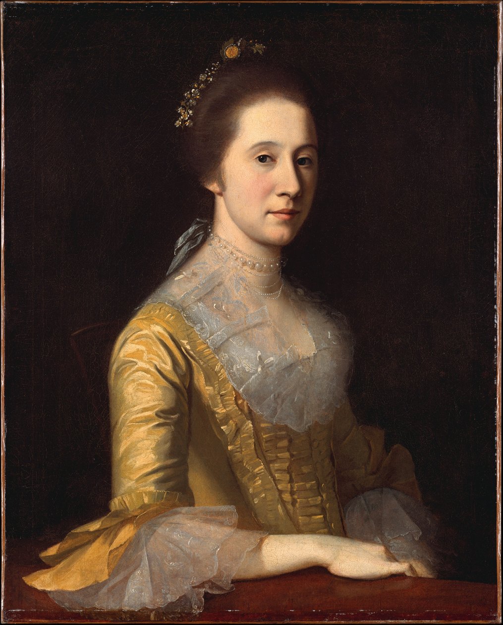 Margaret Strachan, mevrouw Thomas Harwood door Charles Willson Peale