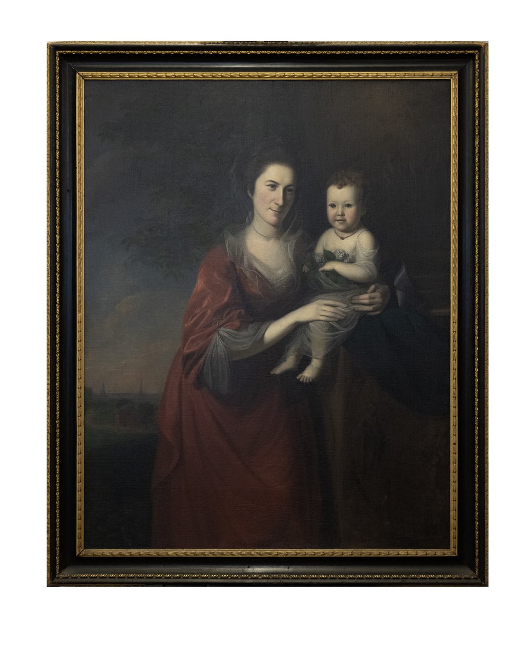 Mevrouw Mary Norris Dickinson en Haar Dochter door Charles Willson Peale
