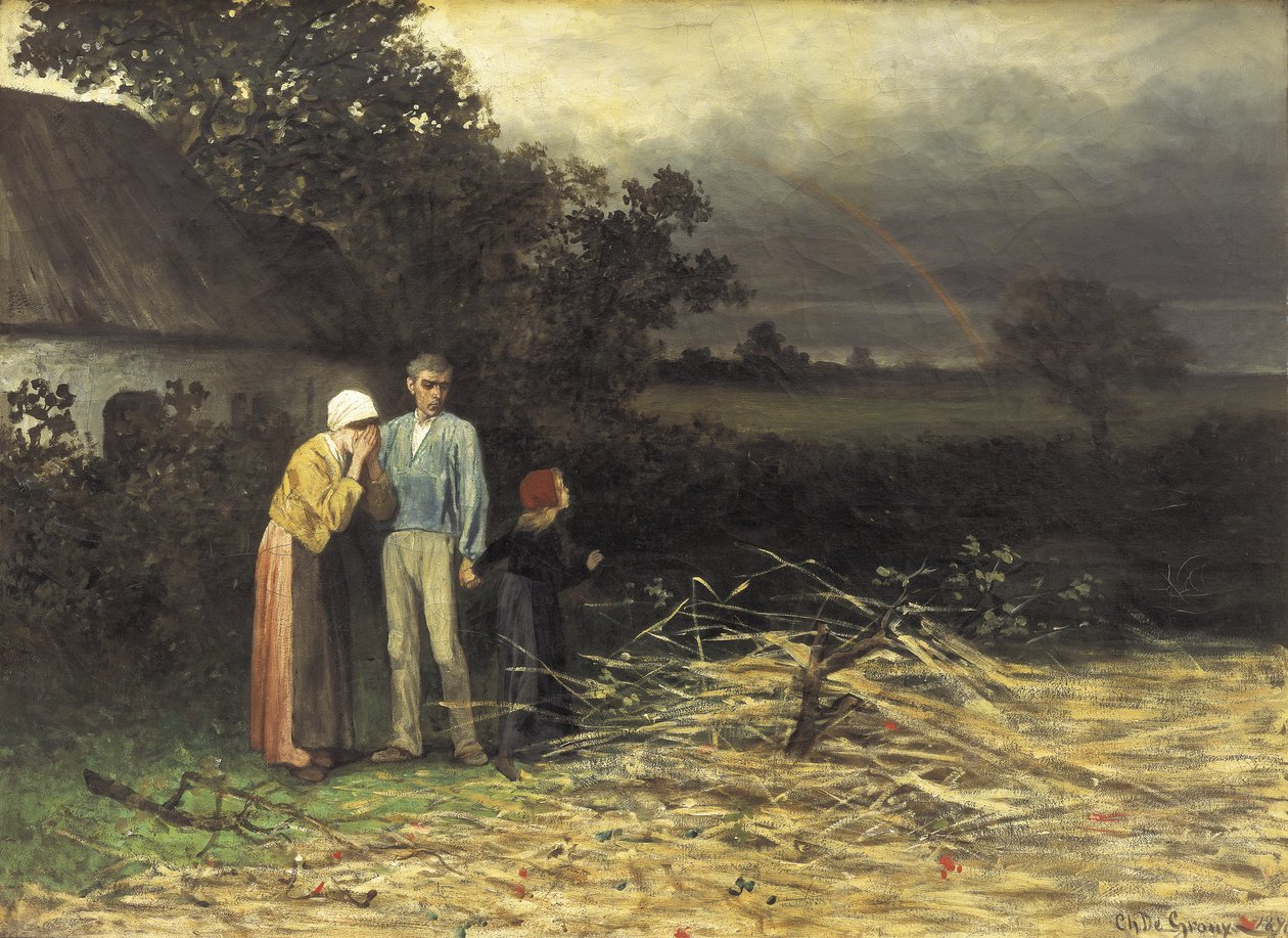 De Verloren Oogst door Charles de (1825 70) Groux