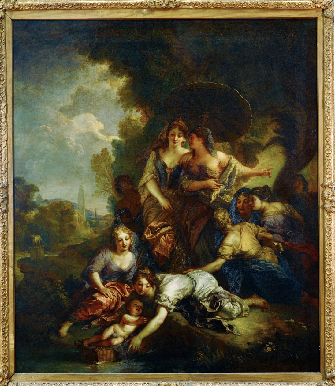Moise sauve des eaux - Mozes gered van de rivier ... door Charles de Lafosse