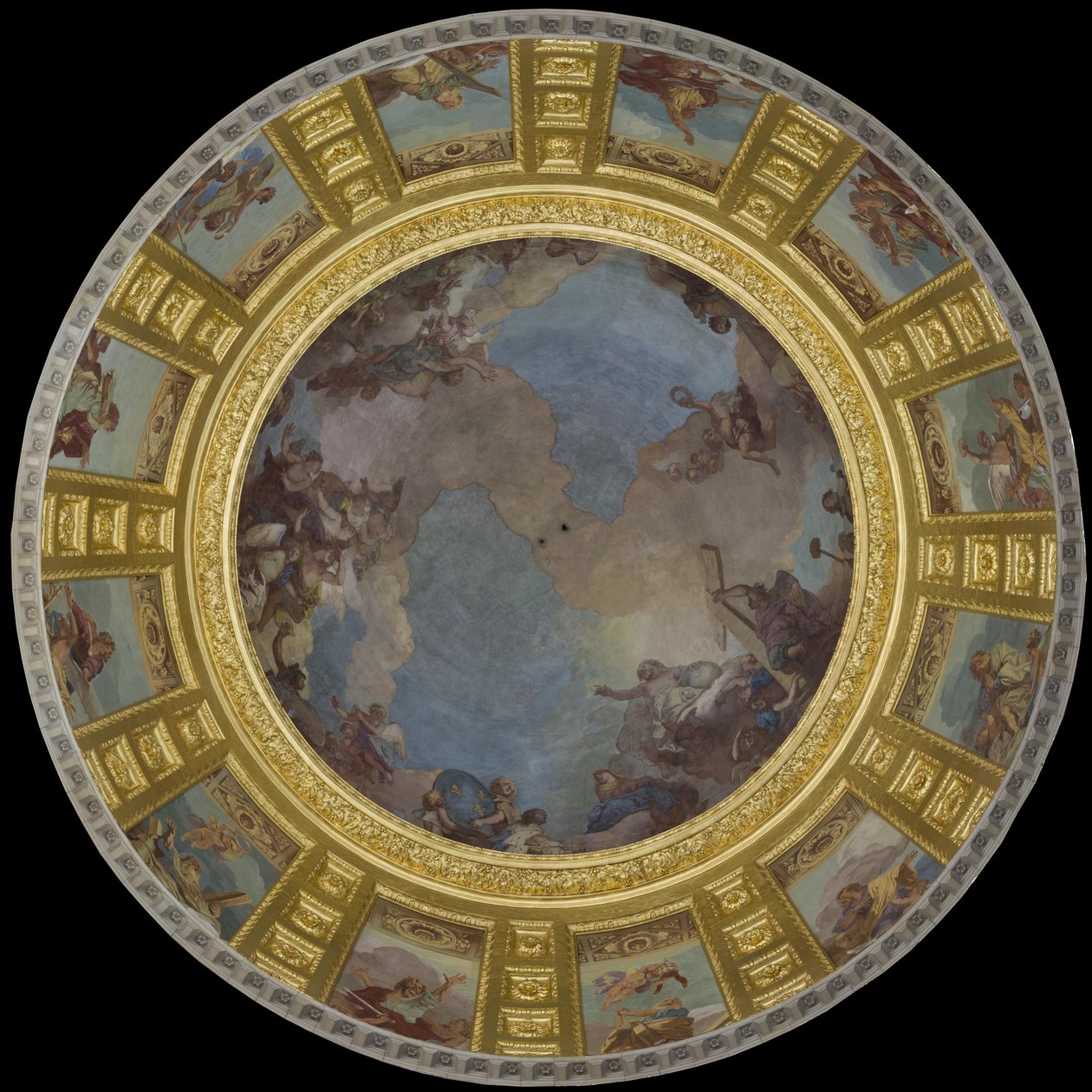 Sint Louis in Glorie, 1702-1707 door Charles de la Fosse
